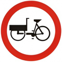 Zakaz wjazdu wózków rowerowych